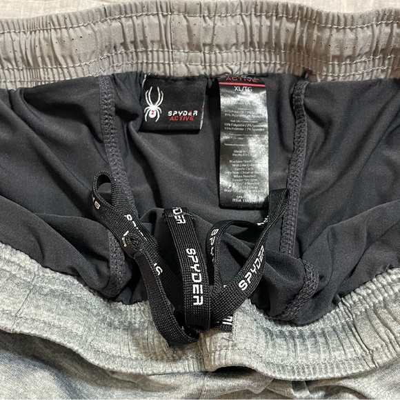 Spyder Active Men's Performance Proweb Stretch Shorts XL Gray - Picture 2 of 9